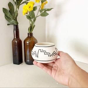Vintage 1980s pottery New Mexico small bowl